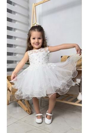 İncili Kız Çocuk Daisy Elbise MNK0585