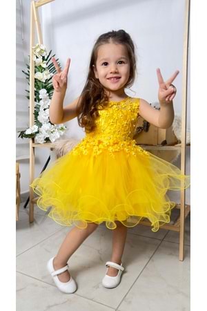 İncili Kız Çocuk Daisy Elbise MNK0585