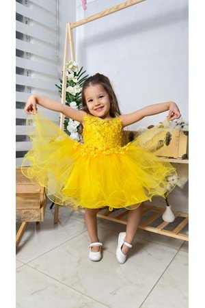 İncili Kız Çocuk Daisy Elbise MNK0585