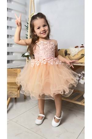 İncili Kız Çocuk Daisy Elbise MNK0585