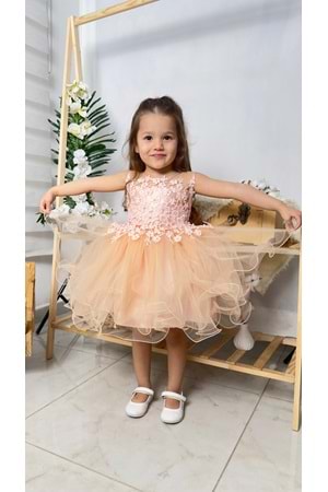 İncili Kız Çocuk Daisy Elbise MNK0585