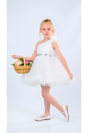 Tek Omuz Kız Çocuk Abiye MNK0599