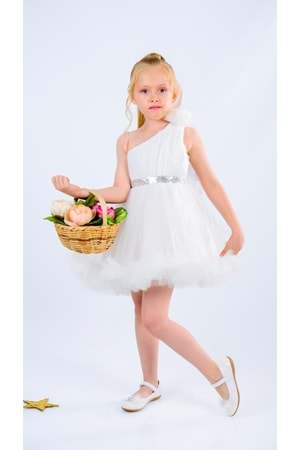 Tek Omuz Kız Çocuk Abiye MNK0599