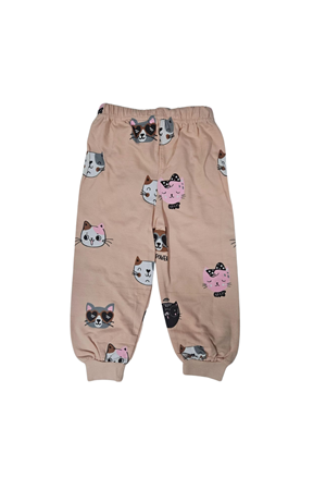 Baskılı İkiiplik Kız Pijama Takım MNK0602