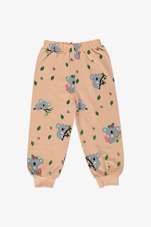 Baskılı İkiiplik Kız Pijama Takım MNK0602