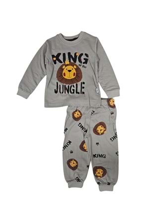 Baskılı İkiiplik Erkek Pijama Takım MNK0603