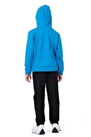 Power Baskılı Kapşonlu Çocuk Eşofman MNK0616