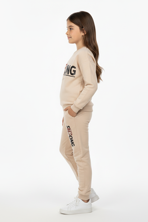 Strong Motif Kız Çocuk Eşofman MNK0625