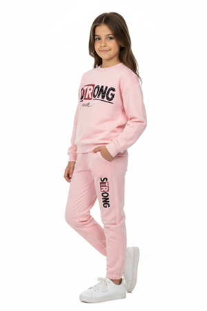 Strong Motif Kız Çocuk Eşofman MNK0625