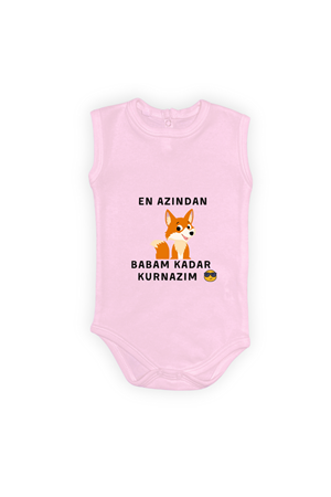En Azından Babam Kadar Kurnazım Bebek Çıtçıtlı Body MNK0628