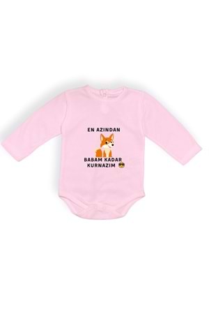 En Azından Babam Kadar Kurnazım Bebek Çıtçıtlı Body MNK0628