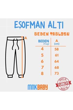Mnk Pamuklu 2'li Set Eşofman Altı - Şardonlu, 3 İplik - MNK0629