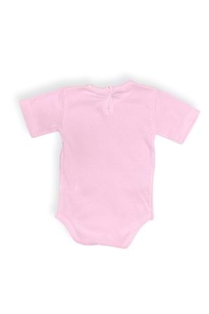 Açım Ben Kedi Baskılı Bebek Kısa Kol Body Zıbın Çıtçıtlı Badi MNK0631