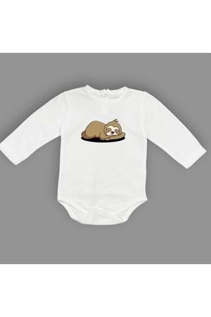 Tembel Baskılı Bebek Body Zıbın Çıtçıtlı Badi