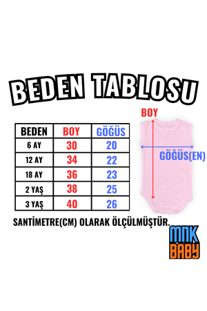 Tilki Baskılı Bebek Body Zıbın Çıtçıtlı Badi