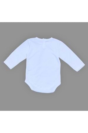 Baskılı Kahve Seven Kediler Bebek Çıtçıtlı Body - MNK0659-MAVİ-6 AY