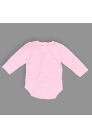 Baskılı Kahve Seven Kediler Bebek Çıtçıtlı Body - MNK0659-PEMBE-1 YAŞ