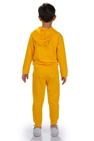 Adventure Nakış Kanguru Cepli Kapüşonlu Çocuk Eşofman MNK10072