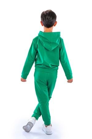 New Design Kanguru Cepli Kapüşonlu Çocuk Eşofman MNK10073