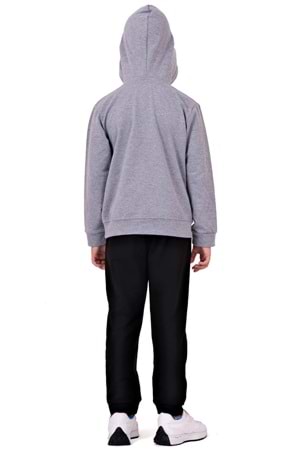 Worldwide Winner Nakış Kanguru Cepli Kapüşonlu Çocuk Eşofman MNK10073