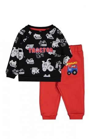 Traktör Desen Erkek Bebek Takım