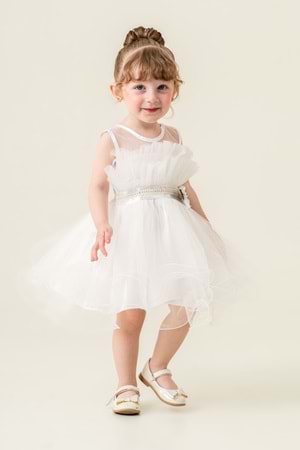 Kız Çocuk Tütülü Vena Elbise MNK285