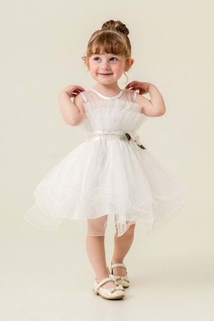 Kız Çocuk Tütülü Vena Elbise MNK285