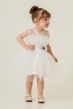 Kız Çocuk Tütülü Vena Elbise MNK285