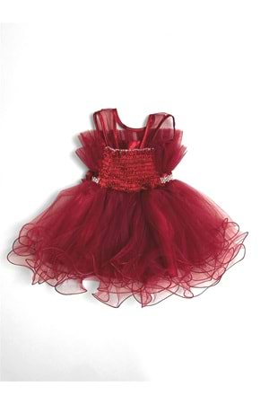 Kız Çocuk Tütülü Vena Elbise MNK285