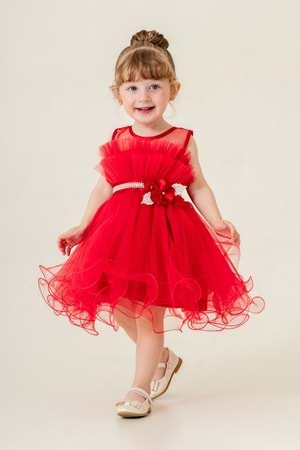 Kız Çocuk Tütülü Vena Elbise MNK285