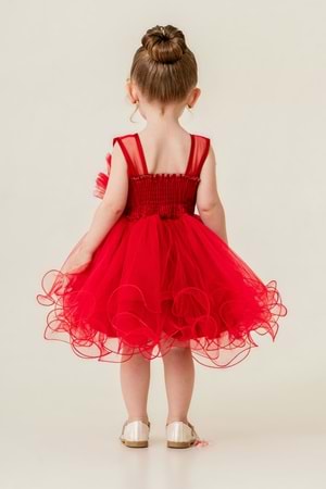 Kız Çocuk Tütülü Vena Elbise MNK285