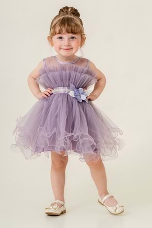 Kız Çocuk Tütülü Vena Elbise MNK285