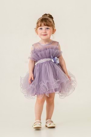 Kız Çocuk Tütülü Vena Elbise MNK285