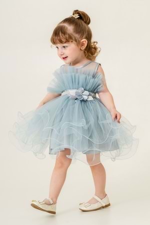 Kız Çocuk Tütülü Vena Elbise MNK285