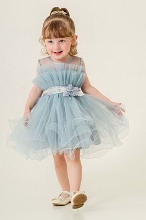 Kız Çocuk Tütülü Vena Elbise MNK285