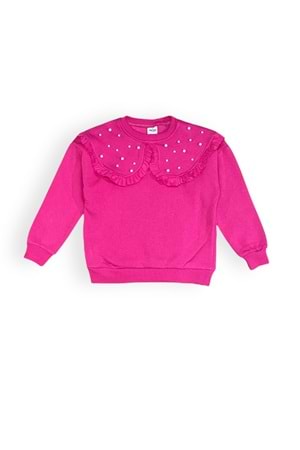 3iplik İçi Polarlı incili Kız Çocuk Eşofman MNK414418