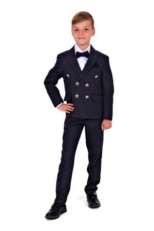 Kruvaze İtalyan Kesim Montero Erkek Çocuk Takım Elbise MNK5689