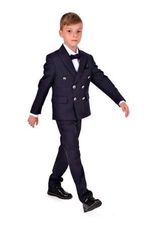 Kruvaze İtalyan Kesim Montero Erkek Çocuk Takım Elbise MNK5689