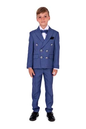 Kruvaze İtalyan Kesim Montero Erkek Çocuk Takım Elbise MNK5689