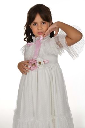 Dantel Vintage Çantalı Elbise MNKA248