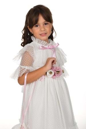 Dantel Vintage Çantalı Elbise MNKA248