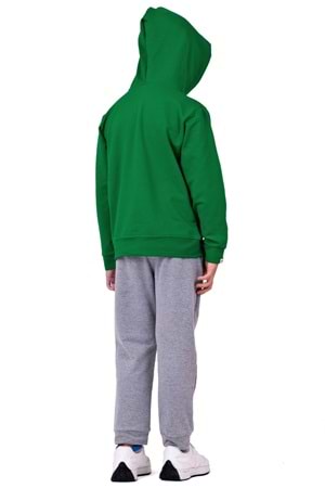 Erkek Çocuk Worldwide Winner Nakışlı Kanguru Cepli Kapüşonlu Eşofman Takımı