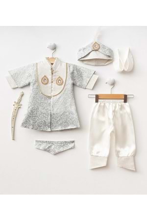 Erkek Bebek Mevlütlük Kamalı Şehzade Sünnetlik Kıyafet PN417PN419