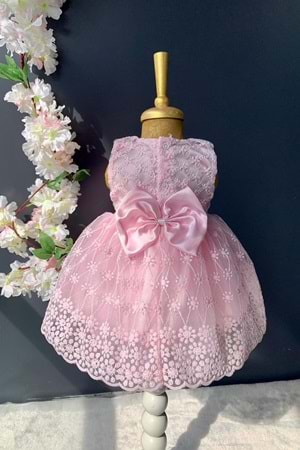 Dantelli Kız Bebek Elbise PNPN152