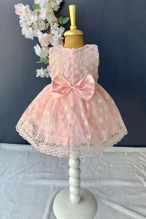 Dantelli Kız Bebek Elbise PNPN152