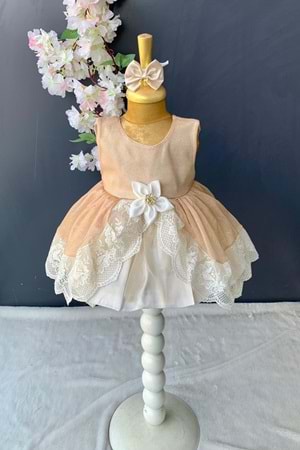Fistolu Tütülü Kız Bebek Elbise PNPN160