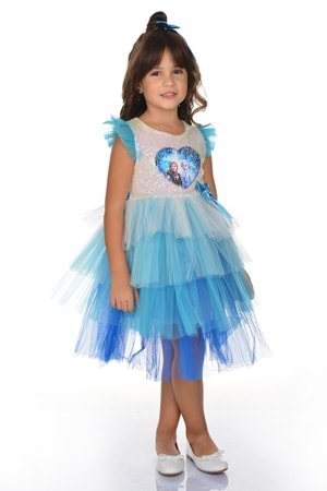 Pul Payetli Tütü Parti Elbisesi