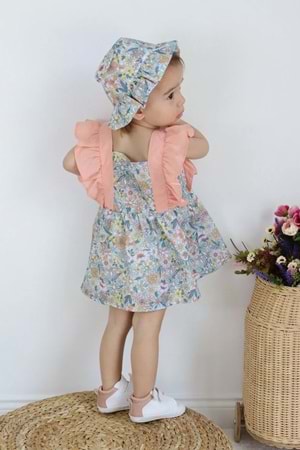 Kız Bebek Pamuklu Çıtır Bebek Elbise TF7313