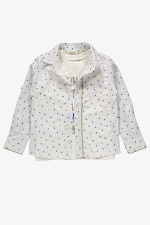 Gömlek ,Pantolon ,T-Shirt Yaprak Desen 3Parça Erkek Çocuk Takım TTR-02YPRK