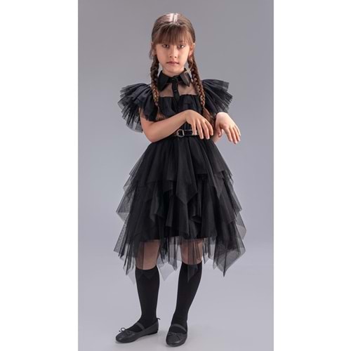 Kız Çocuk Selero Gotik Özel Gün Elbise M00741